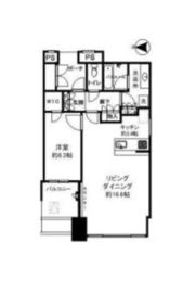 ワールドシティタワーズ キャピタルタワー 18階 間取り図