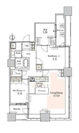 タワーコート北品川 2002 間取り図