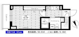 グランドコンシェルジュ六本木 7階 間取り図