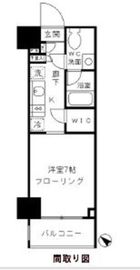 パークリュクス渋谷北参道mono 12階 間取り図