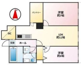 西戸山タワーホウムズ 2階 間取り図