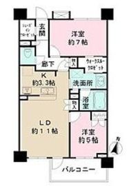 ベリスタ四谷大京町 3階 間取り図