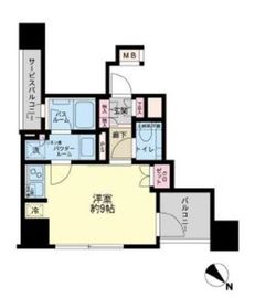 シティハウス中目黒ステーションコート 14階 間取り図