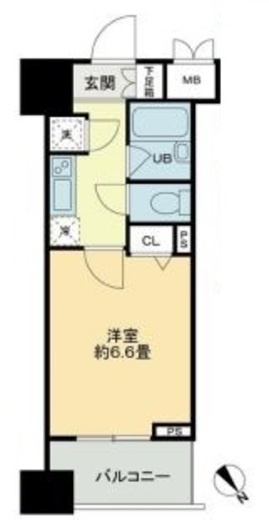 クロスレジデンス蒲田 1006 間取り図