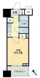 クロスレジデンス蒲田 1006 間取り図