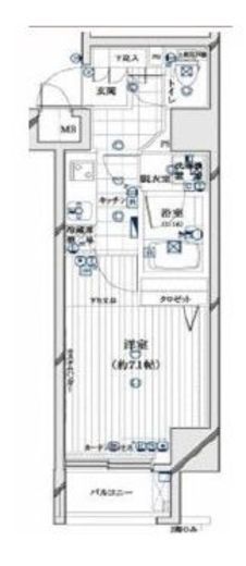 ガリシアヒルズ六本木 4階 間取り図