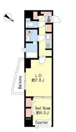 オザリア麻布十番 603 間取り図