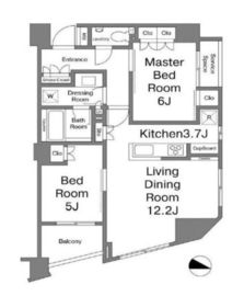 パークリュクス三宿 3階 間取り図