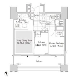 大崎ガーデンレジデンス 2212 間取り図