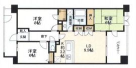 グランシティ祐天寺 3階 間取り図