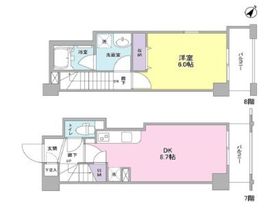 ジェイフラッツ初台 702 間取り図