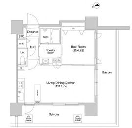 プライムアーバン神楽坂 301 間取り図