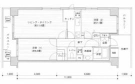 プライムアーバン目黒リバーフロント 1201 間取り図