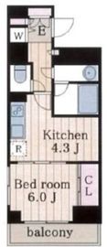 レガロ新御徒町ステーションパレス 12階 間取り図