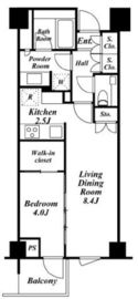 ブランズ六本木 1階 間取り図