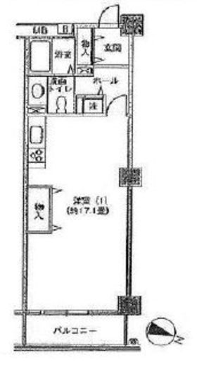 アクティ目黒駅前 1号棟 311 間取り図