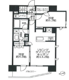 グランレ・ジェイド御茶ノ水 9階 間取り図