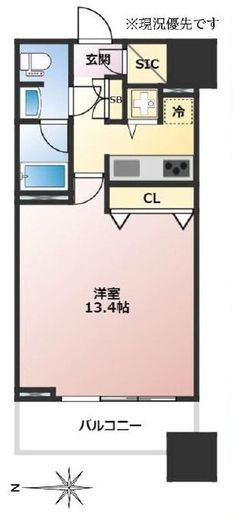 コンシェリア西新宿タワーズウエスト 11階 間取り図