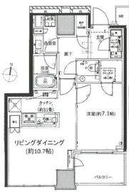 ザ・パークハウス白金二丁目タワー 8階 間取り図