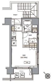 ガーデニア赤坂 204 間取り図