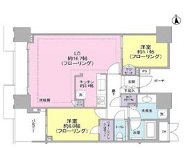 ドゥ・トゥール 21階 間取り図