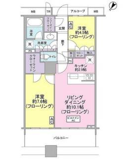ブリリアマーレ有明 30階 間取り図