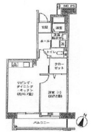 アクティ目黒駅前 1号棟 520 間取り図