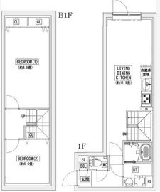 リーガランド神楽坂 105 間取り図