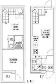 リーガランド神楽坂 102 間取り図