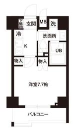 レジディア白金高輪 803 間取り図