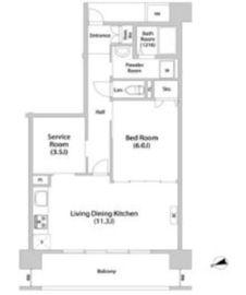 アーバンライフ目白駅前 1-702 間取り図