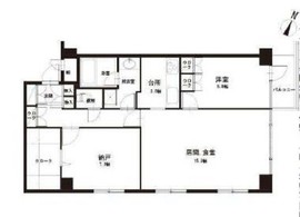 メゾンドゥース南麻布 306 間取り図