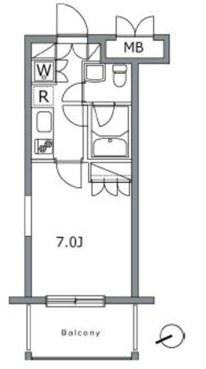ガーデン荏原中延 210 間取り図