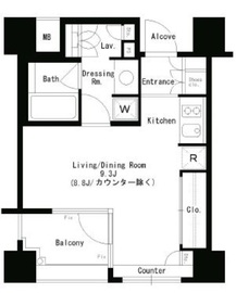 パークアクシス神楽坂ステージ 504 間取り図