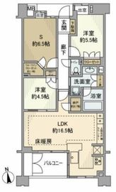 ライオンズ外苑の杜 1階 間取り図