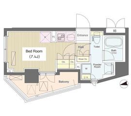 アイスイート東中野 712 間取り図