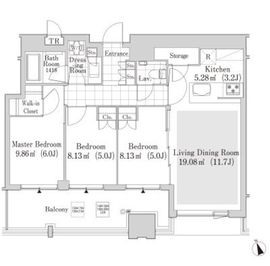 大崎ガーデンレジデンス 1604 間取り図