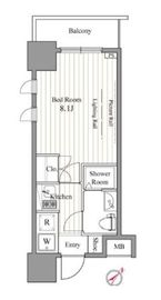 レジディア東銀座 705 間取り図