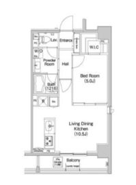 コンフォリア錦糸町 1303 間取り図