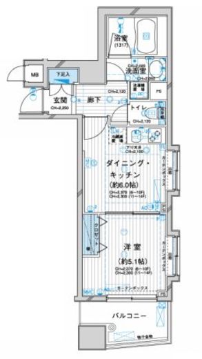 ダイナシティ三田 9階 間取り図