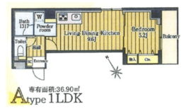 カナルーチェ 202 間取り図