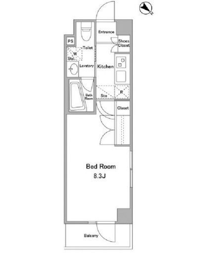 ケリア西馬込アジールコート 414 間取り図