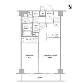 ケリア西馬込アジールコート 212 間取り図