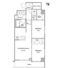 ケリア西馬込アジールコート 113 間取り図