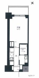 プライマル勝どき 306 間取り図