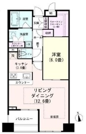 ベラカーサ秋葉原 6階 間取り図