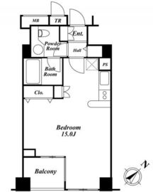 セントラルクリブ六本木 1-903 間取り図