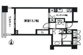 レジデンシャルアート代々木公園 5階 間取り図