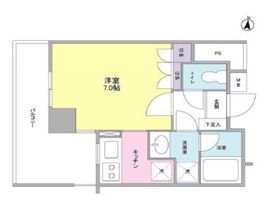 K's新中野 408 間取り図