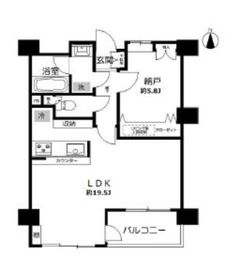 ライオンズマンション麻布十番南 3階 間取り図